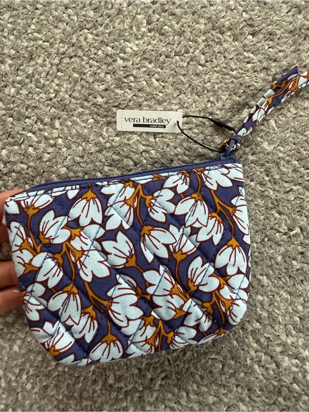 Vera Bradley Pawpaw Flower Essential Zip-Top Pouch